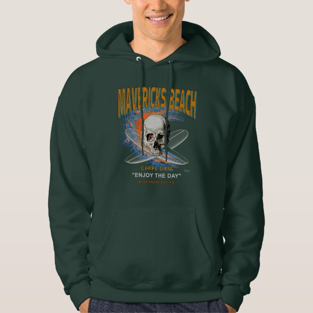 Veste À Capuche Mavericks Beach California Surfer Sket Cross (Devant)
