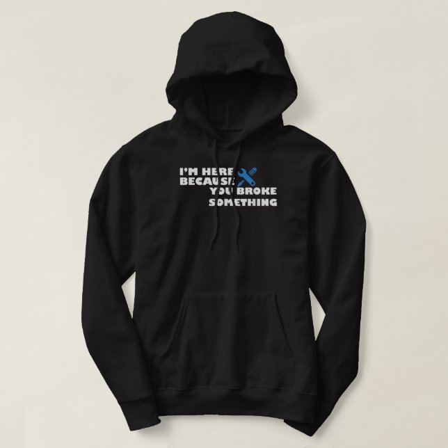 Veste À Capuche Mécanicien Électricien Plumber Papa Père Papa Papa (Design devant)
