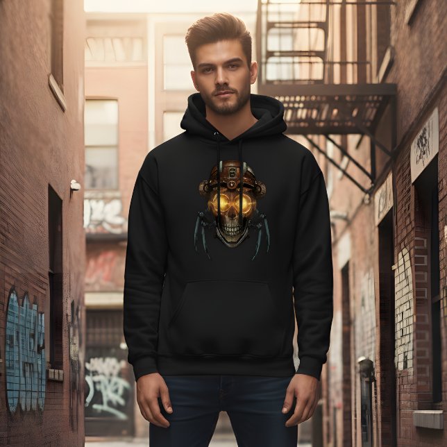 Veste À Capuche Mechanical Skull: Steampunk Hoodie (Créateur téléchargé)