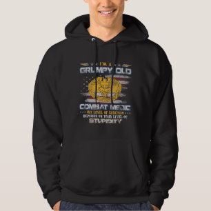 Veste À Capuche Médaille de combat de l'armée américaine Vétéran G