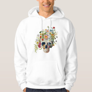 Veste À Capuche médecin vintage anatomie crâne fleuriste