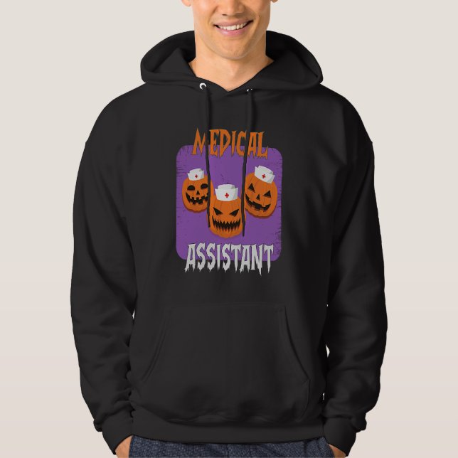 Veste À Capuche Medical Assistant Boo Crew Halloween Cute Ghost Ha (Devant)