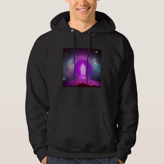 Veste À Capuche Meditation Enlightment Spiritual Yoga Transcendent (Devant)