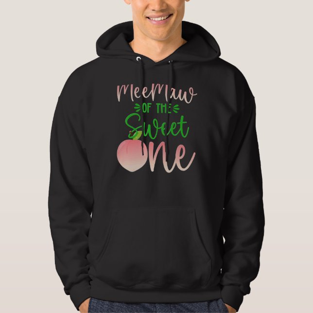 Veste À Capuche Meemaw Of The Birthday One Peach 1st Summer Fruit (Devant)