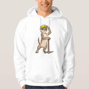 Veste À Capuche Meerkat en tant que mineur avec Pickaxe