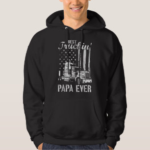 Veste À Capuche Meilleur Camionneur Papa Ever Truck Driver América