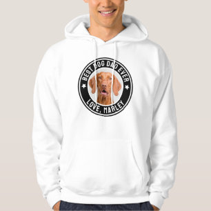 Veste À Capuche Meilleur Chien Papa Jamais Personnalisé Animaux de