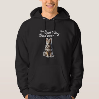 Veste À Capuche Meilleur Chien Papa Jamais - Suédois Vallhund