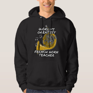 Veste À Capuche Meilleur Enseignant de la Corne Française, Musici