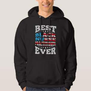 Veste À Capuche Meilleur infirmière praticien noir 4e 4 Juillet U