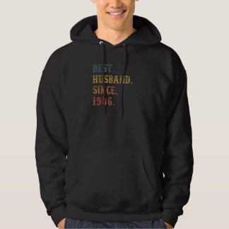 Veste À Capuche Meilleur Mari Rétro depuis 1986 36ème Mariage Aniv