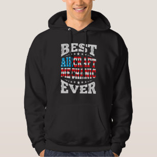 Veste À Capuche Meilleur mécanicien d'aéronef 4 Juillet 4 Usa Amer