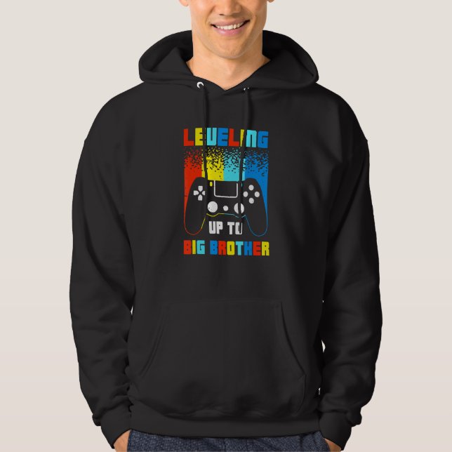 Veste À Capuche Meilleur Nouveau Grand Frère Pour Hommes Garçons B (Devant)