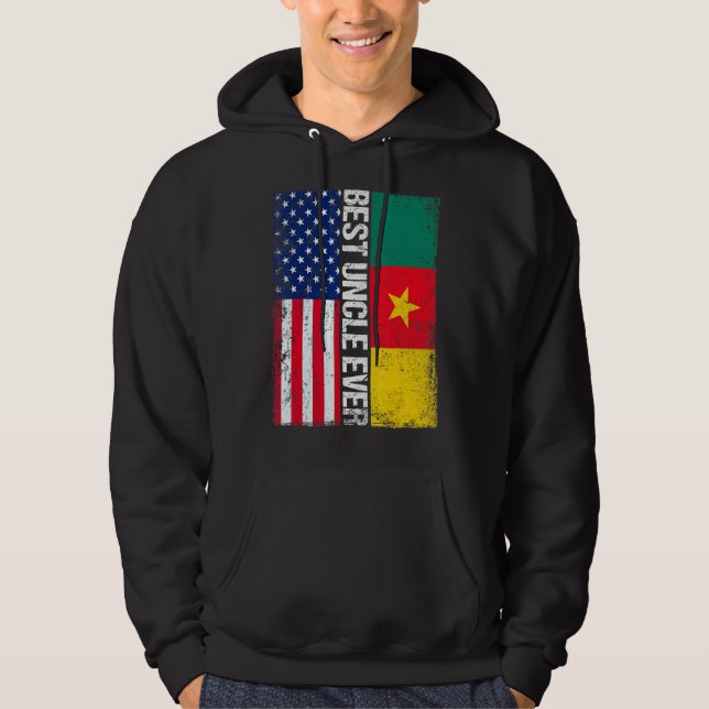 Veste À Capuche Meilleur Oncle jamais Fête des pères Cameroun Us D (Devant)