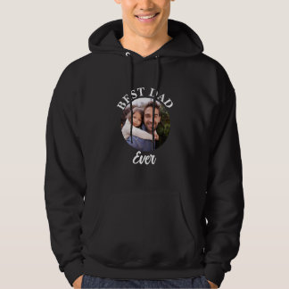 Veste À Capuche Meilleur papa jamais Modèle photo personnalisé