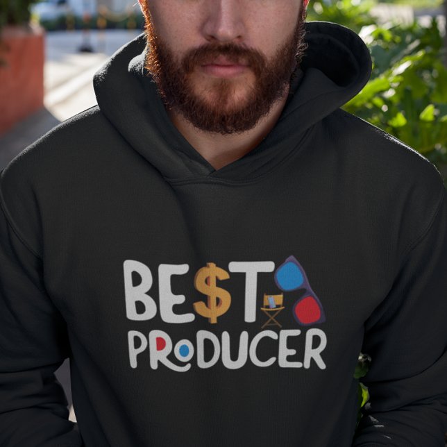 Veste À Capuche Meilleur Producteur - Cinéaste (Créateur téléchargé)