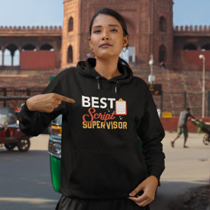 Veste À Capuche Meilleur superviseur de script - Gardien de la con