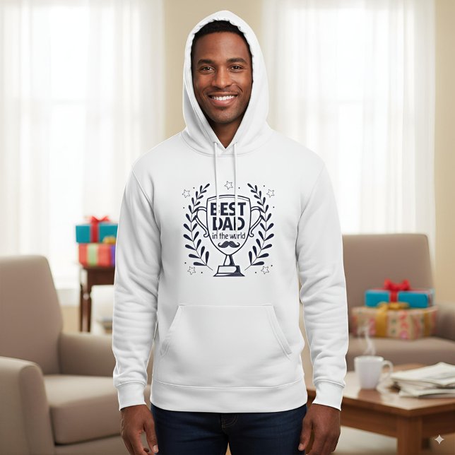 Veste À Capuche Meilleur Trophée Papa - Cadeau de fête du Père ("Best Dad Trophy Hoodie – Cozy and Fun Father’s Day Gift for the Dad Who Deserves the Best!")