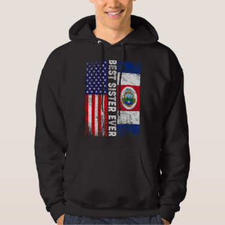 Veste À Capuche Meilleure soeur Jamais Fête des Mères Costa Rica U