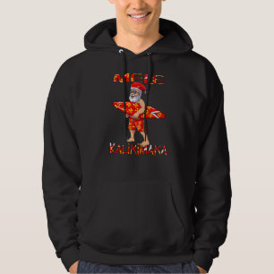 Veste À Capuche Mele Kalikimaka Père Noël Surfing Noël En Juillet 