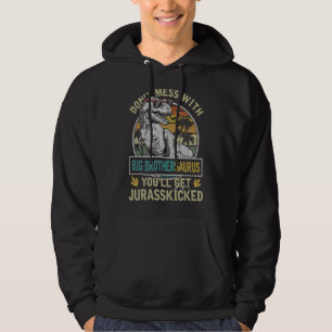 Veste À Capuche Mens Big Brother Rex Saurus Papasaurus Dinosaures