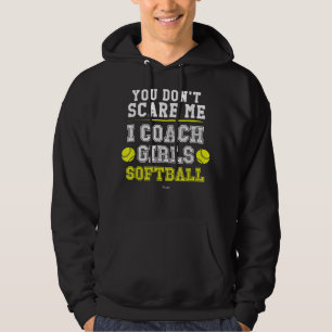 Veste À Capuche Mens Drôle entraîneur de softball Vous ne me font 