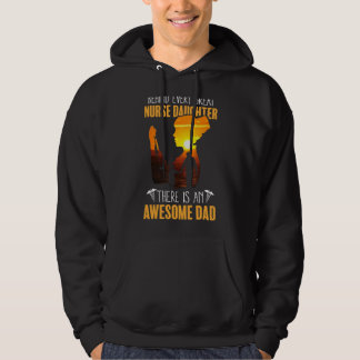Veste À Capuche Mens Fier Papa D'Une Infirmière Pour Père Papa Fil