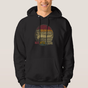 Veste À Capuche Mens Grampa L'Homme Le Mythe La Légende Grand-Père
