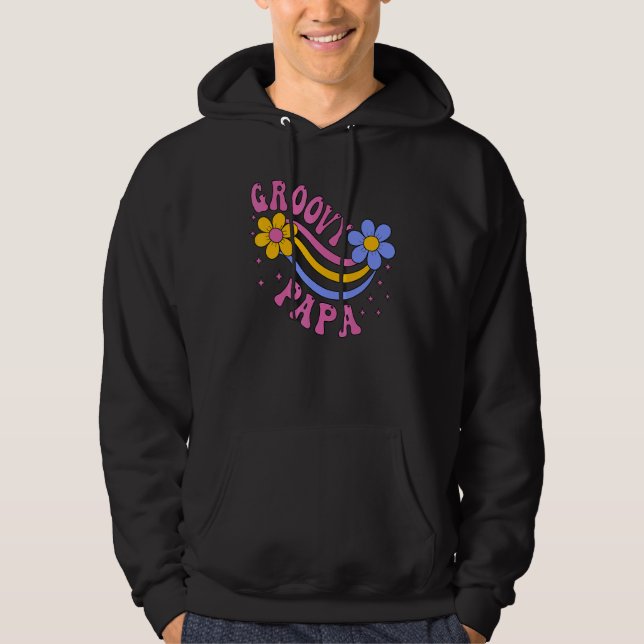 Veste À Capuche Mens Groovy Papa 70s Aesthetic Nostalgia 1970's Re (Devant)