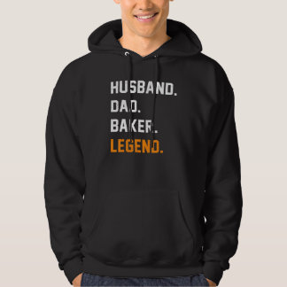 Veste À Capuche Mens Husband Dad Baker Legend Dad Father