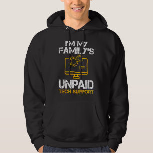 Veste À Capuche Mens Im Mes Familles Support Technique Non Payé Fu
