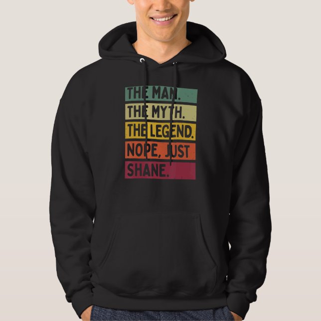 Veste À Capuche Mens L'Homme Le Mythe La Légende Non Juste Shane (Devant)