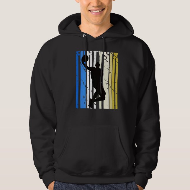 Veste À Capuche Mens Mens Basketball 46ème Anniversaire Pour Les V (Devant)