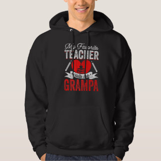 Veste À Capuche Mens Mon Enseignant Préféré M'Appelle Grampa Ensei