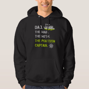 Veste À Capuche Mens Papa L'Homme Le Mythe Le Ponton Capitaine Gro