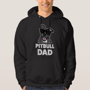 Veste À Capuche Mens Pitbull Papa Mens Blue Nez Pit Bull Chien