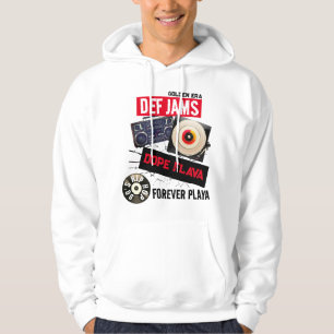 VESTE À CAPUCHE MENS PLAYAGRAPHIQUES DE L'HIP HOP DEF JAMS DES ANN