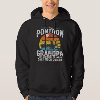 Veste À Capuche Mens Pontoon Grandpa Captain Retro Funny Boating F