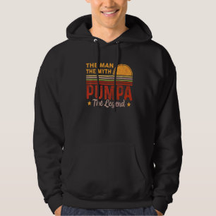 Veste À Capuche Mens Pumpa L'Homme Mythe Légende Retro Grand-Père