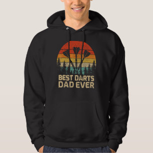 Veste À Capuche Mens Retro Vintage Best Darts Papa Jamais Da Père