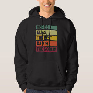Veste À Capuche Mens Voici Elias Le meilleur papa du monde Père