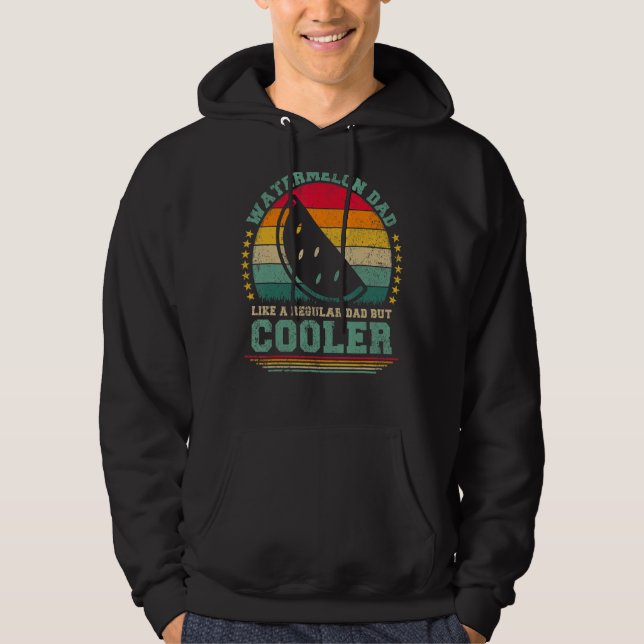 Veste À Capuche Mens Watermelon Papa Comme Un Père Régulier Mais G (Devant)
