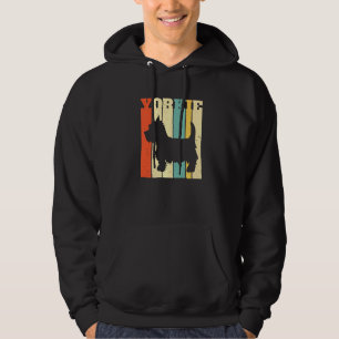 Veste À Capuche Mens Yorkie Yorkshire Terrier Retro Vintage Vertic