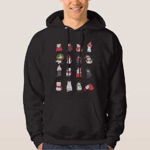 Veste À Capuche Meowy Chat Noël Cute Père Noël Chats amateurs