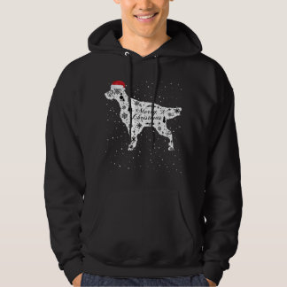 Veste À Capuche Merry Xmas English Setter Dog Christmas