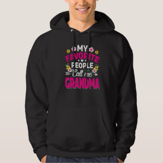 Veste À Capuche Mes gens préférés m'appellent la mère de ma grand-