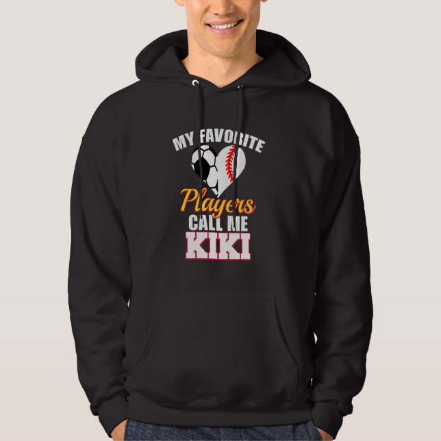 Veste À Capuche Mes Joueurs De Baseball De Football Préférés M'App (Devant)