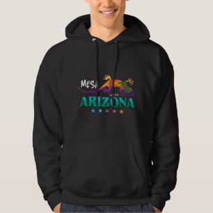 Veste À Capuche Mesa Arizona USA Désert Gecko Lézard Art Vacances