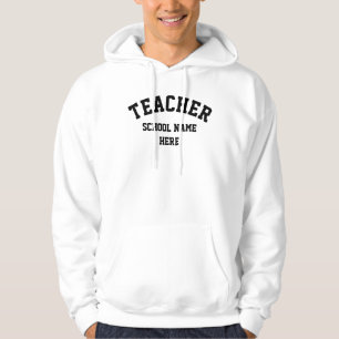 Veste À Capuche Métier de professeur personnalisé pour entreprise