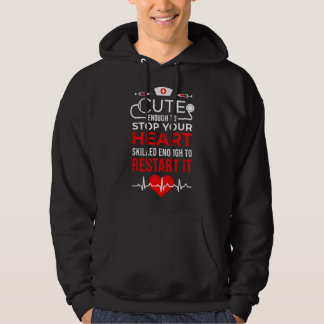 Veste À Capuche Mignon Assez Pour Arrêter Votre Cœur Assez Doué Po